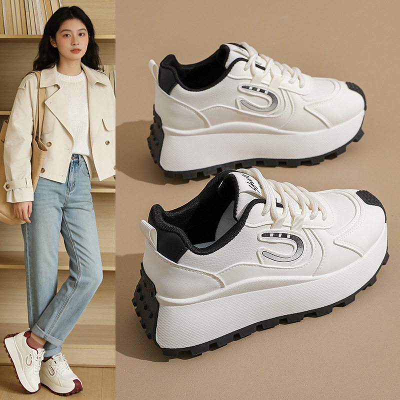 爆款潮流厚底女鞋老爹鞋女春秋季百搭厚底2026新款增高休闲阿甘鞋,女鞋,时尚休闲鞋,淘宝优惠券,粉丝福利购,淘宝优惠卷