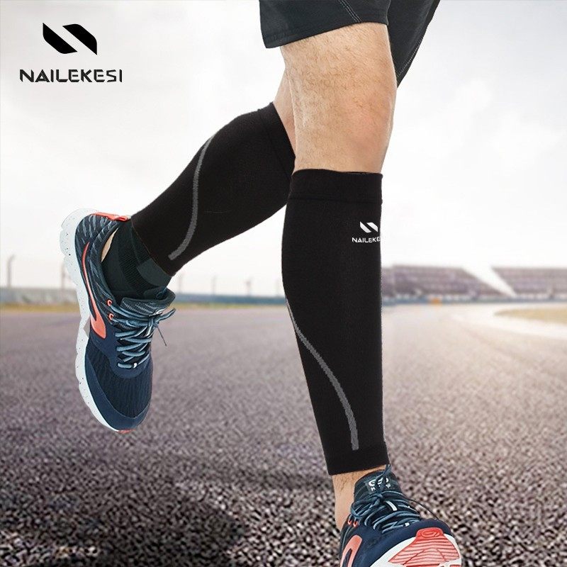 跑步腿套压力护小腿套男运动篮球护腿保暖男士脚腕压缩保护套袜套