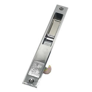 老式90单面钩锁 铝合金门窗条形勾锁加厚窗扣锁扣平移窗移门钩锁