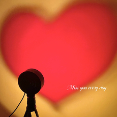 лампа 投影灯氛围灯ins爱心浪漫睡眠床头灯卧室装饰射灯拍照道具小夜灯