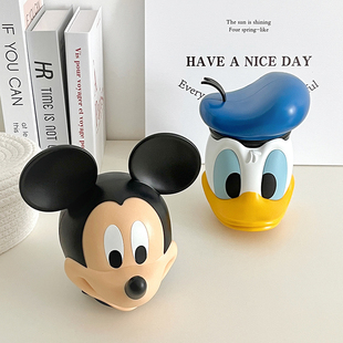 存钱罐可爱卡通米奇头唐老鸭桌面小摆件生日礼物家居软装装饰摆设