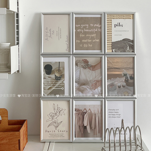 相框摆台ins风装饰摆件卧室玄关照片墙布置海报桌面照片展示画框