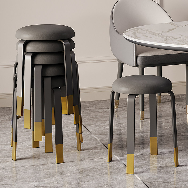 板凳凳子可叠放家用圆结实耐用高客人备用现代简约餐桌不占空间的,住宅家具,其它凳子,淘宝优惠券,粉丝福利购,淘宝优惠卷