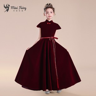 2025新款儿童礼服古筝演奏中小学生六一表演裙女童新中式演出服长