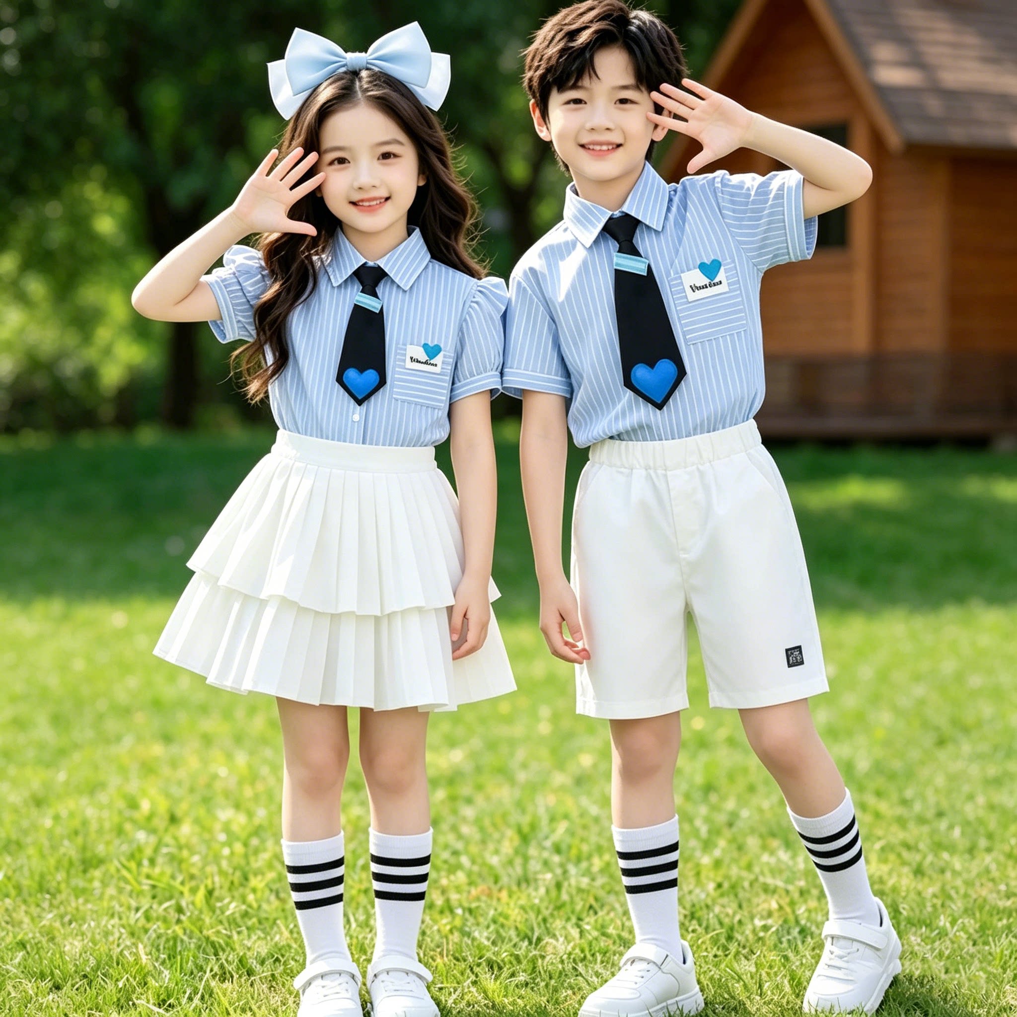 六一儿童节表演服装演出服幼儿园大班毕业照啦啦队小学生合唱舞蹈