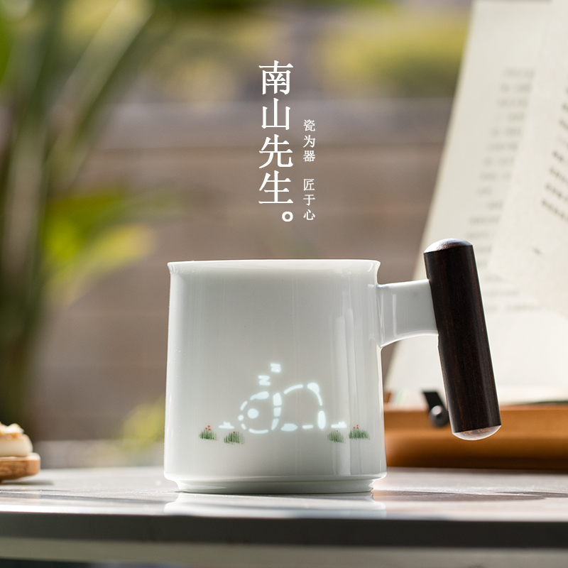 高颜值家用陶瓷水杯送礼