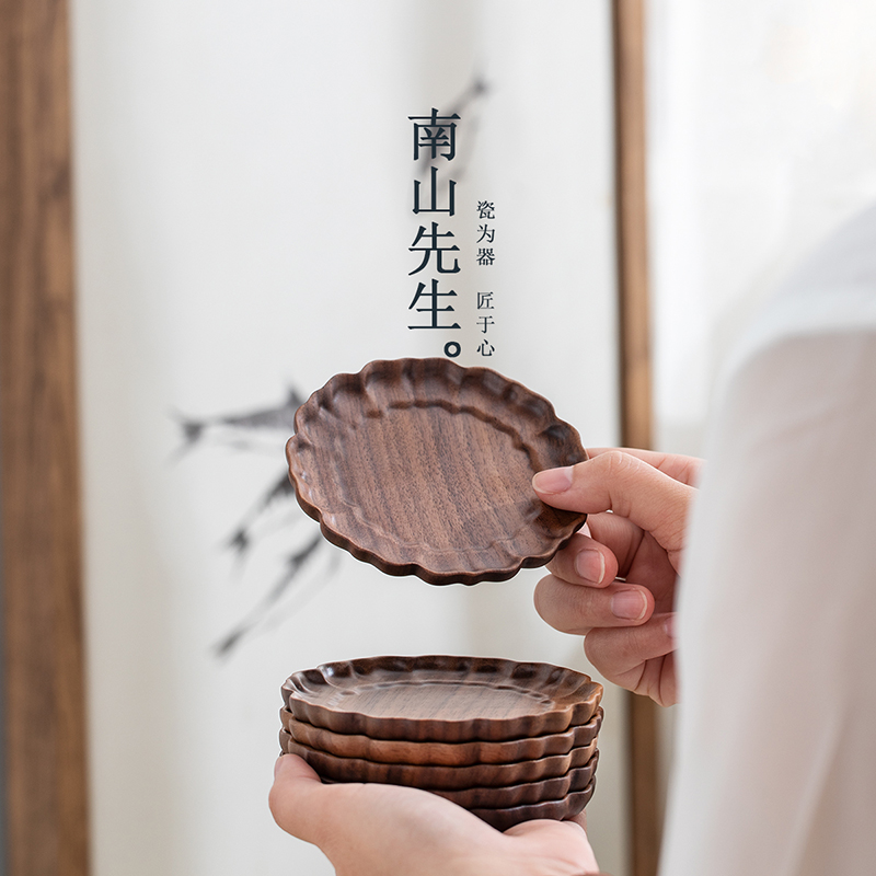 南山先生禅观茶杯垫茶道功夫茶具配件茶盘茶桌摆件隔热垫茶托底托