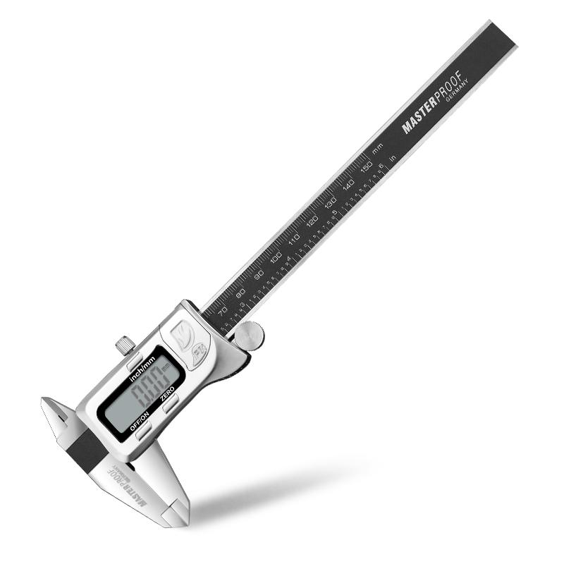 德国麦思德电子数显卡尺不锈钢防水数字游标卡尺0-150 200 300mm