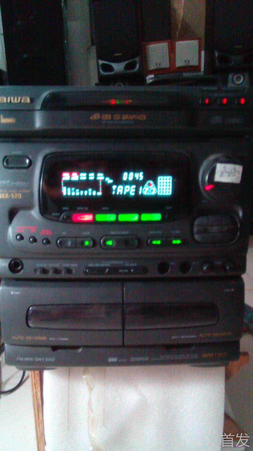 原装进口爱华NSX-520，550G组合音响的主机部分，功能全好 。..