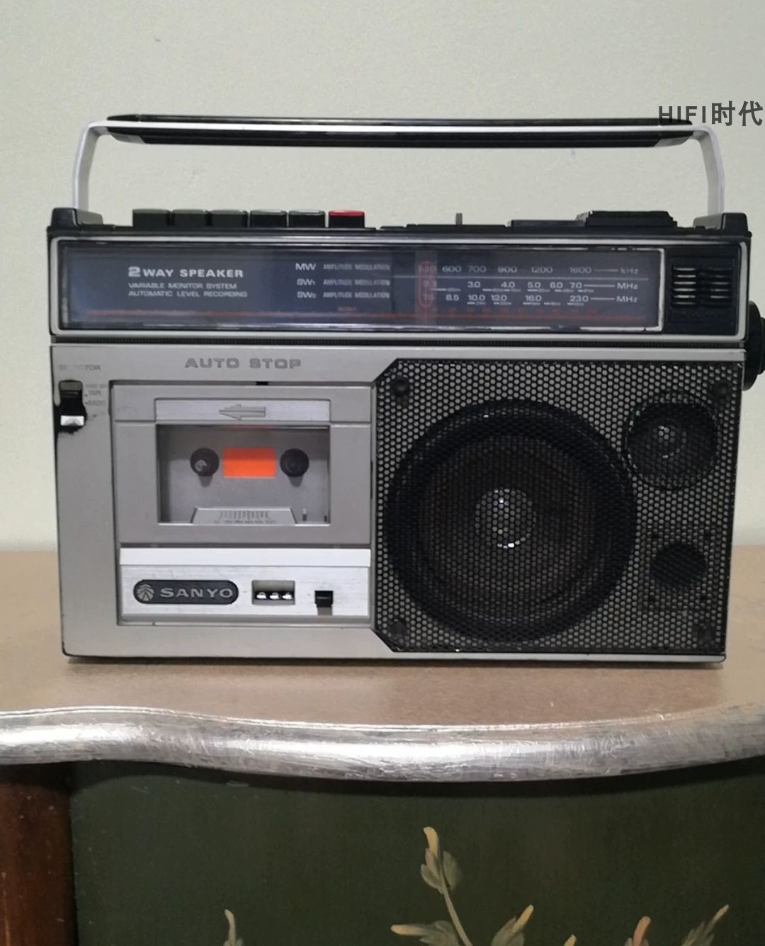 原装日本sanyo三洋单卡收录机