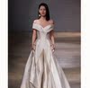 With pocket Wedding dress 2019 new pattern Backless Tailing French Ultra cents Show thin pregnant woman heavy industry