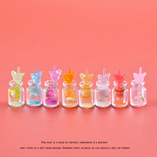 仿真迷你夜光珍珠饮料吸管杯