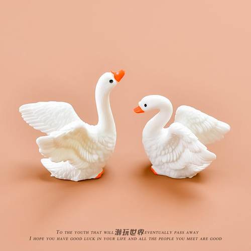 创意唯美白天鹅摆件高颜值小礼物