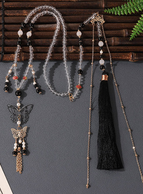 马面配饰中式长璎珞项链