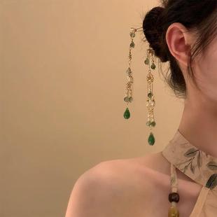 烟雨江南国风新中式U型发簪发饰女后脑勺发钗高级感汉服头饰配饰