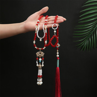 【庄生晓梦】明制背云长璎珞古风汉服饰品珍珠吊坠马面裙配饰项链