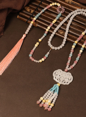 明制复古背云流苏百搭璎珞汉服