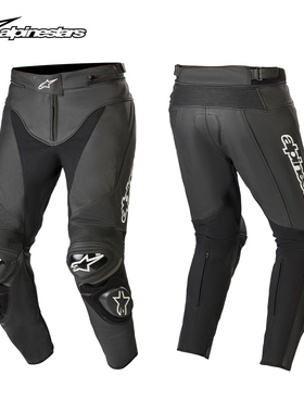 a星alpinestars TRACK V2皮裤摩托车骑行裤赛道防摔机车裤摩托裤
