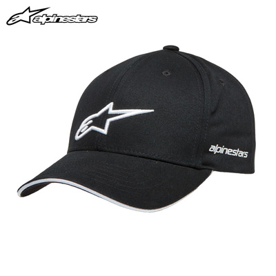 意大利a星alpinestars摩托车骑行帽休闲鸭舌帽弯檐刺绣男棒球帽