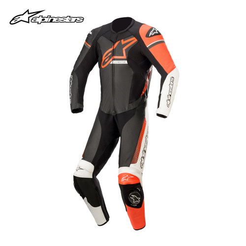 a星赛道防摔水牛皮连体皮衣男