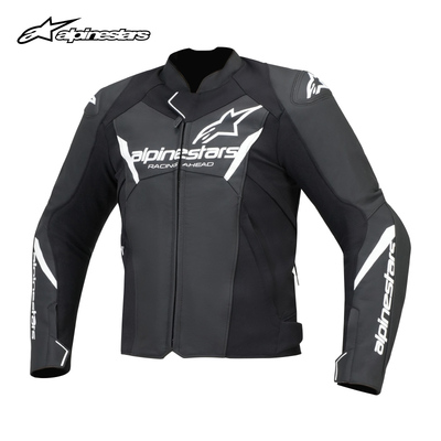 a星摩托车骑行皮衣FASTERV防摔皮夹克牛皮机车服赛道摩托车服男