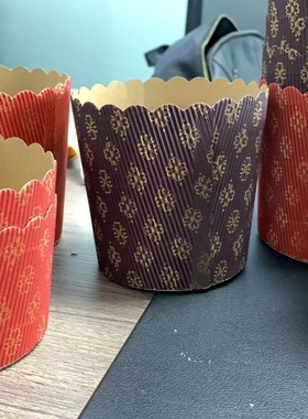潘娜托尼纸托意大利圣诞面包蛋糕瓦楞纸杯Panettone加厚耐烤模具