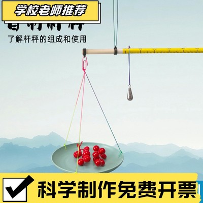 自制小杆秤科技小制作可标刻度科学科普手工制作材料初中物理力学