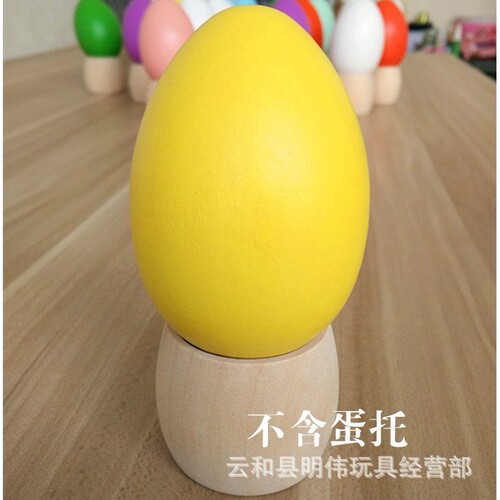 大号diy复活大彩蛋手绘礼品木制仿真鸡蛋儿童涂鸦玩具S11