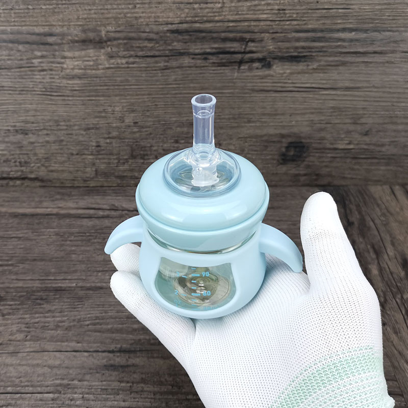 超级迷你吸管杯宝宝宽口径PPSU奶瓶120ml食品级材质耐高温防胀气