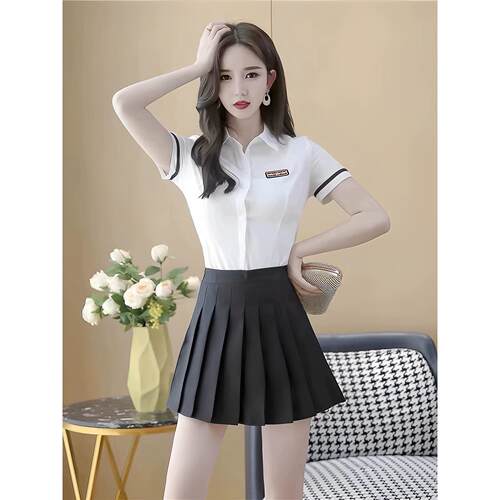 2025新款足浴和足按摩技师工作服女性按摩Spa足浴工作服Ktv公主裙