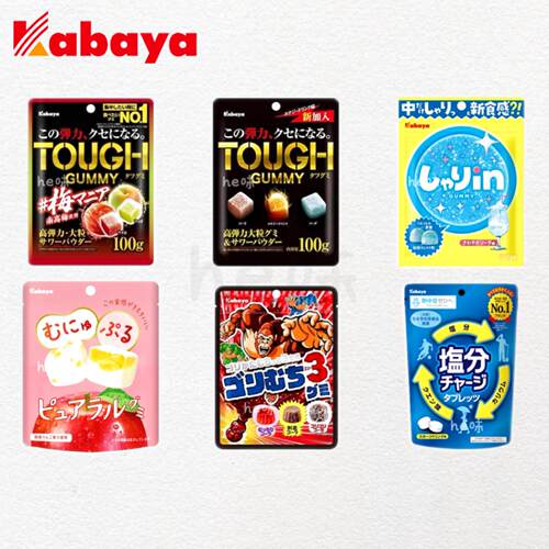 日本直邮Kabaya高弹大颗粒软糖