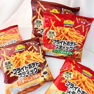 【日本直邮】永旺薯条辣味零食酥脆熏肉辛辣味休闲解馋土豆条小吃