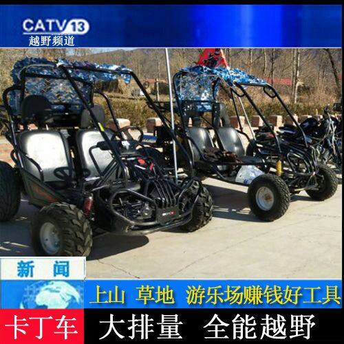 大型双人钢管车四轮越野卡丁成人方向盘全地形王野250UTV沙滩车