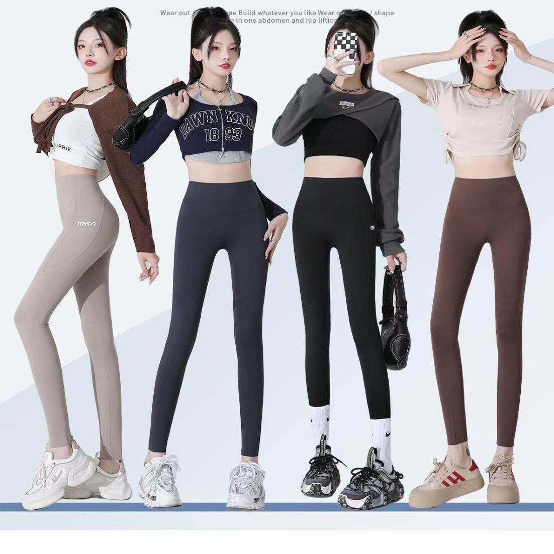 唐狮集团DESSO鲨鱼裤升级款高腰提臀打底裤磨毛外穿瑜伽芭比裤