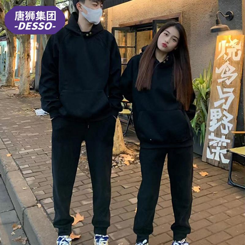 唐狮旗下DESSO春秋季美式高街情侣运动休闲长裤纯色加绒束脚卫裤_淘宝内购会_女装/女士精品-第2张图片-提都小院