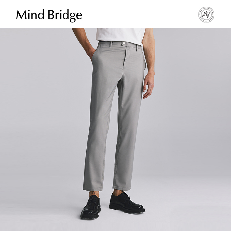 MB MindBridge百家好【桑蚕丝】秋季裤子轻熟休闲西裤男商务长裤