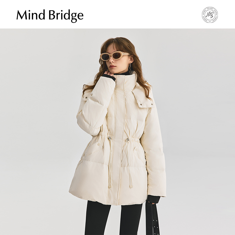 MindBridge连帽羽绒服
