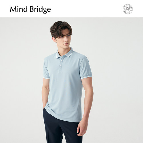 MindBridge短袖男士polo衫