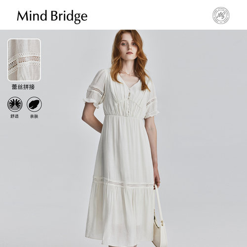 MindBridge法式气质连衣裙