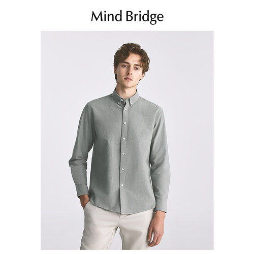 MindBridge长袖纯棉衬衫