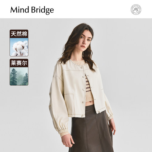 MindBridge圆领设计感外套
