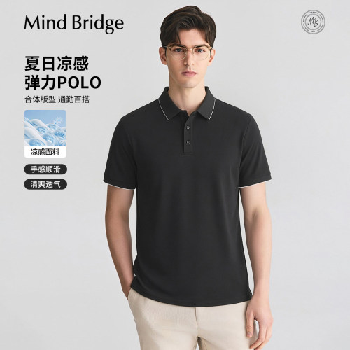 MindBridge凉感短袖polo衫