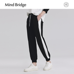 休闲卫裤 美式 新款 MindBridge2025年秋女拼接束脚运动裤