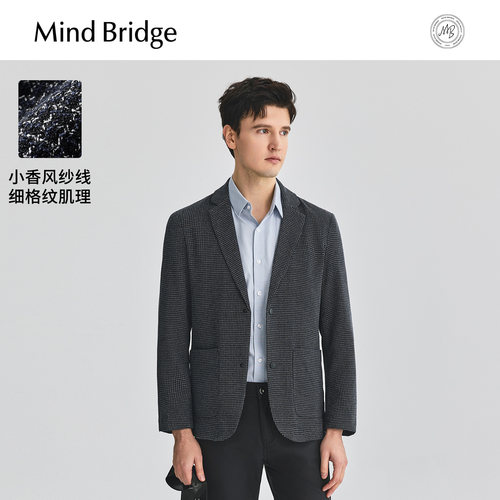 MindBridge商务休闲格纹西装