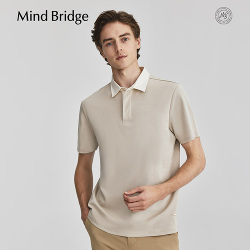 MindBridge撞色Polo领短袖