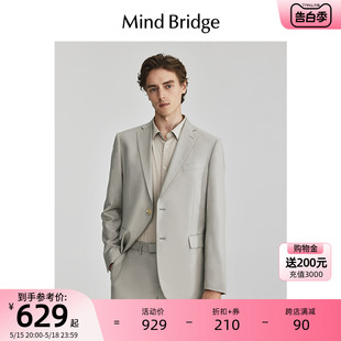 通勤简约西服 新款 MindBridge百家好男士 休闲西装 外套2024春季