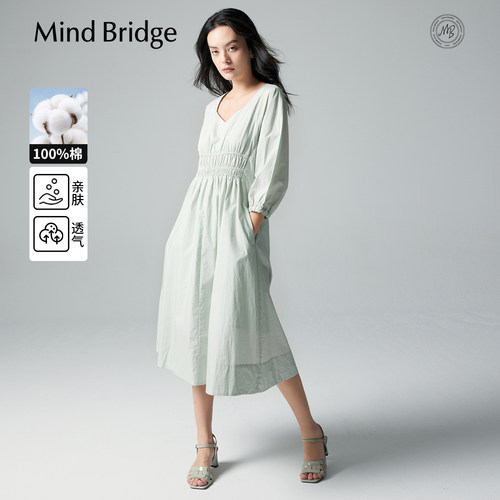MindBridge纯棉连衣裙