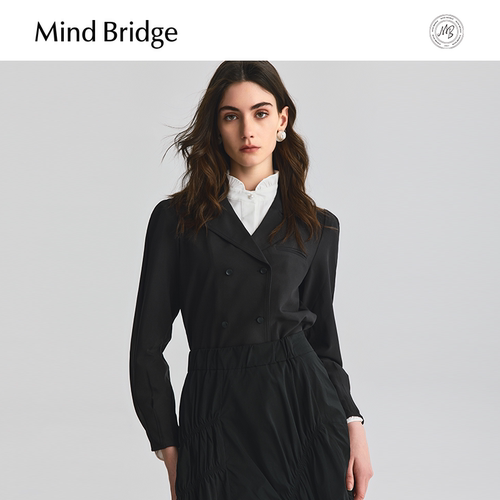 MindBridge纯色衬衫外套