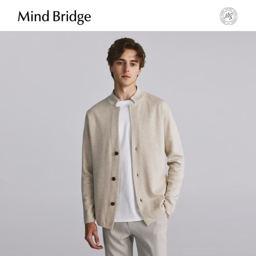 MindBridge小立领开衫