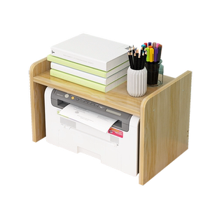 放打印机置物架支架托架办公室桌面电脑收纳的桌子小架子桌上书架